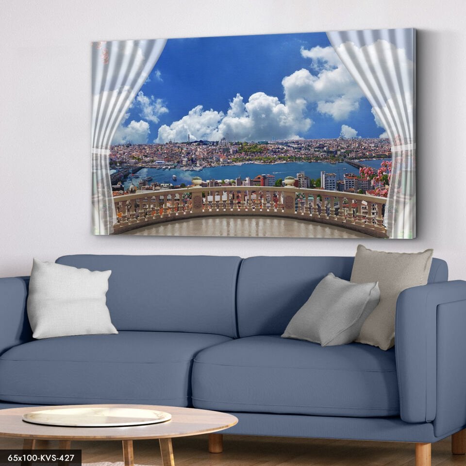 Istanbul Manzara Kanvas - Canvas Tablo