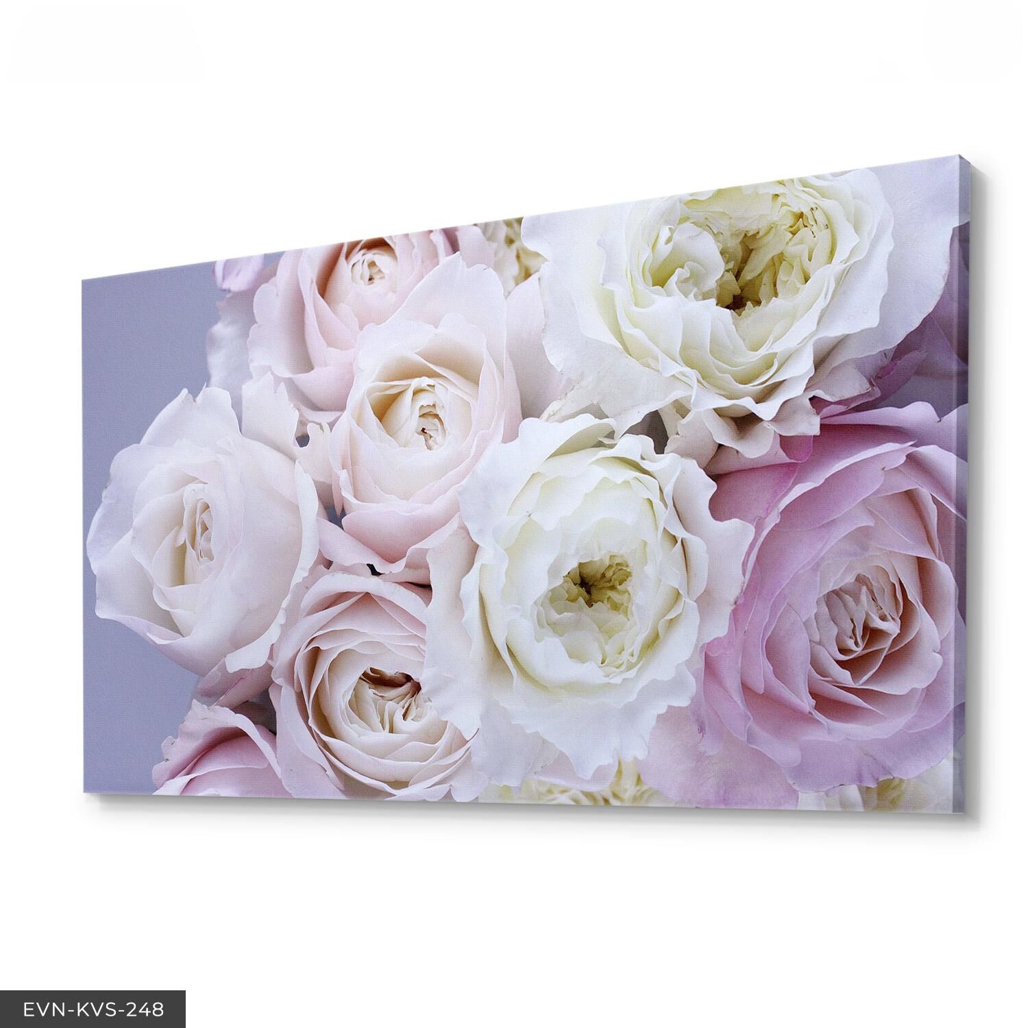 Çiçek Tek Parça Kanvas Canvas Tablo 40 x 30 CM - Çok Renkli