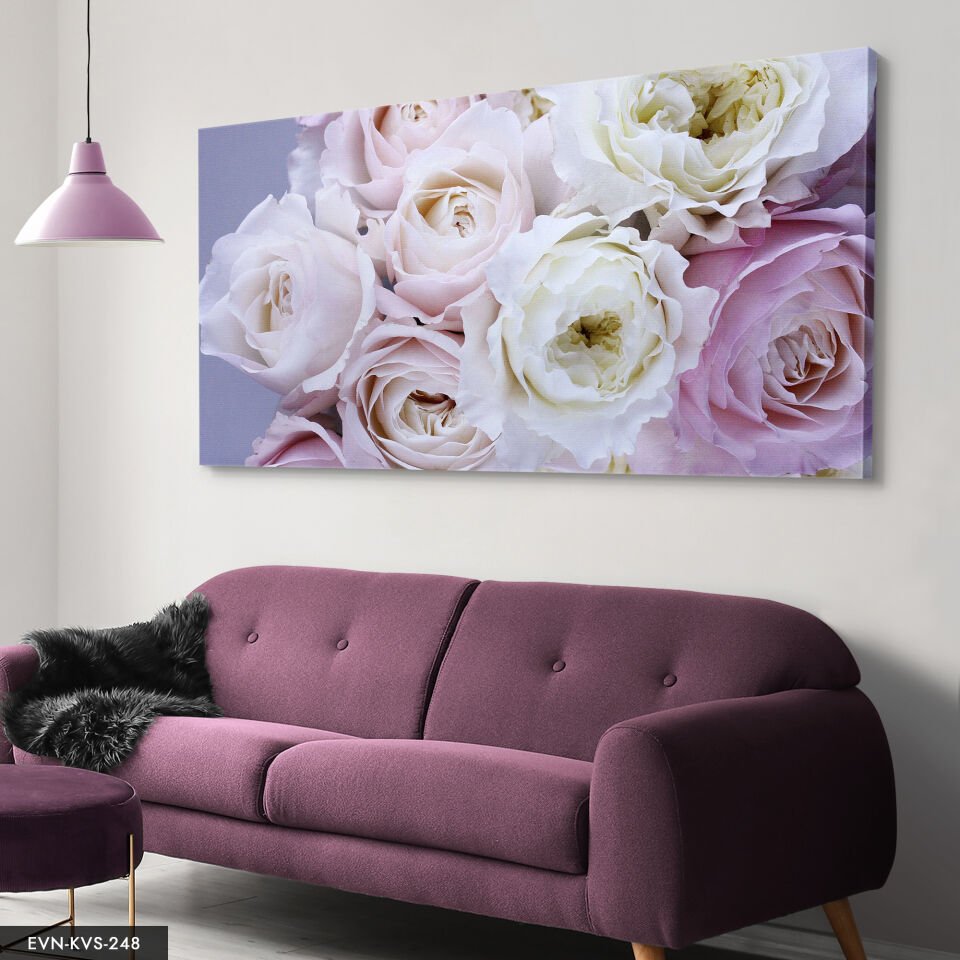 Çiçek Tek Parça Kanvas Canvas Tablo
