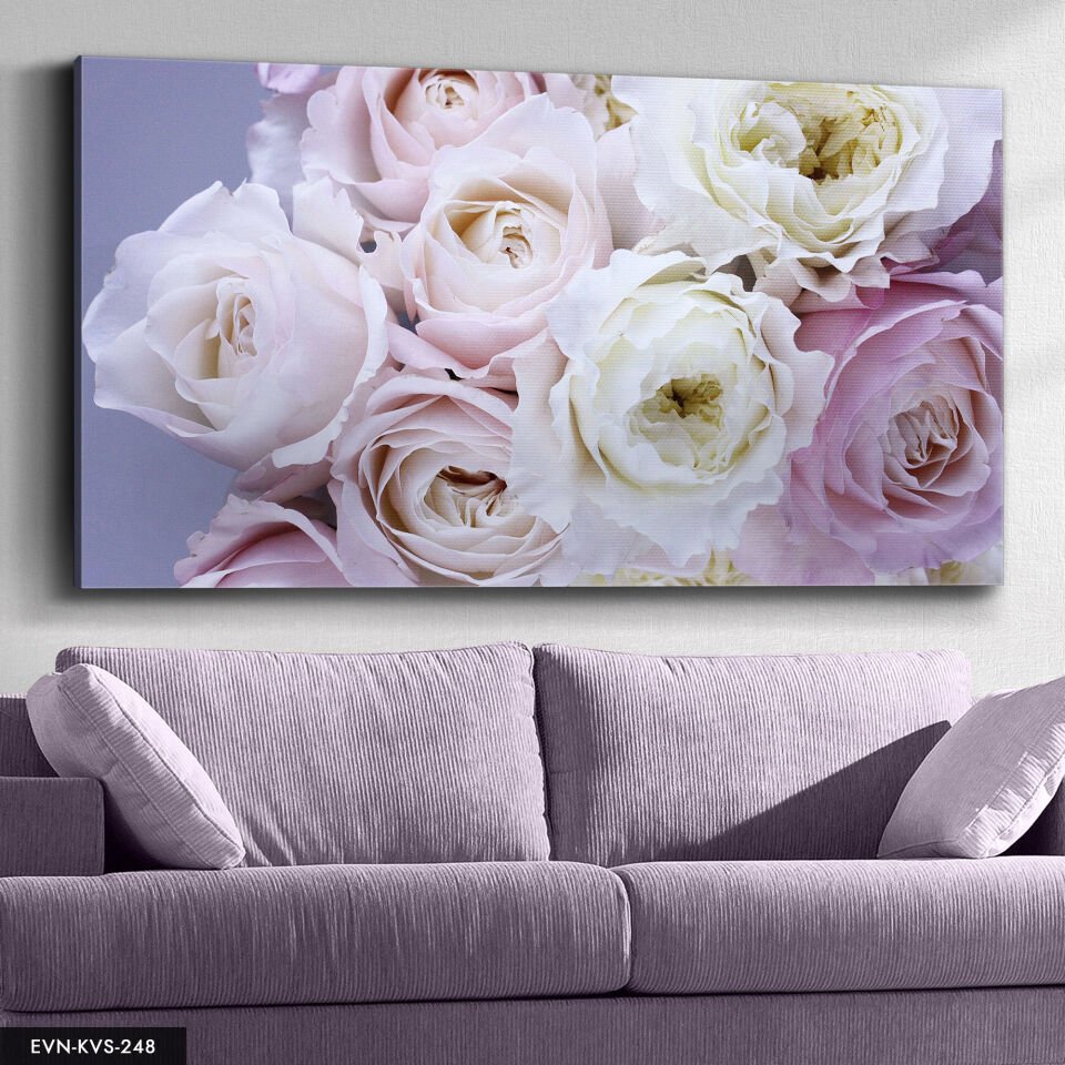 Çiçek Tek Parça Kanvas Canvas Tablo