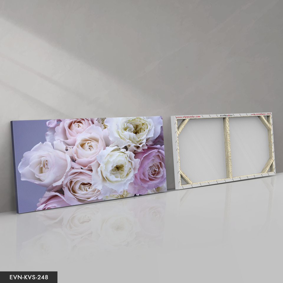 Çiçek Tek Parça Kanvas Canvas Tablo