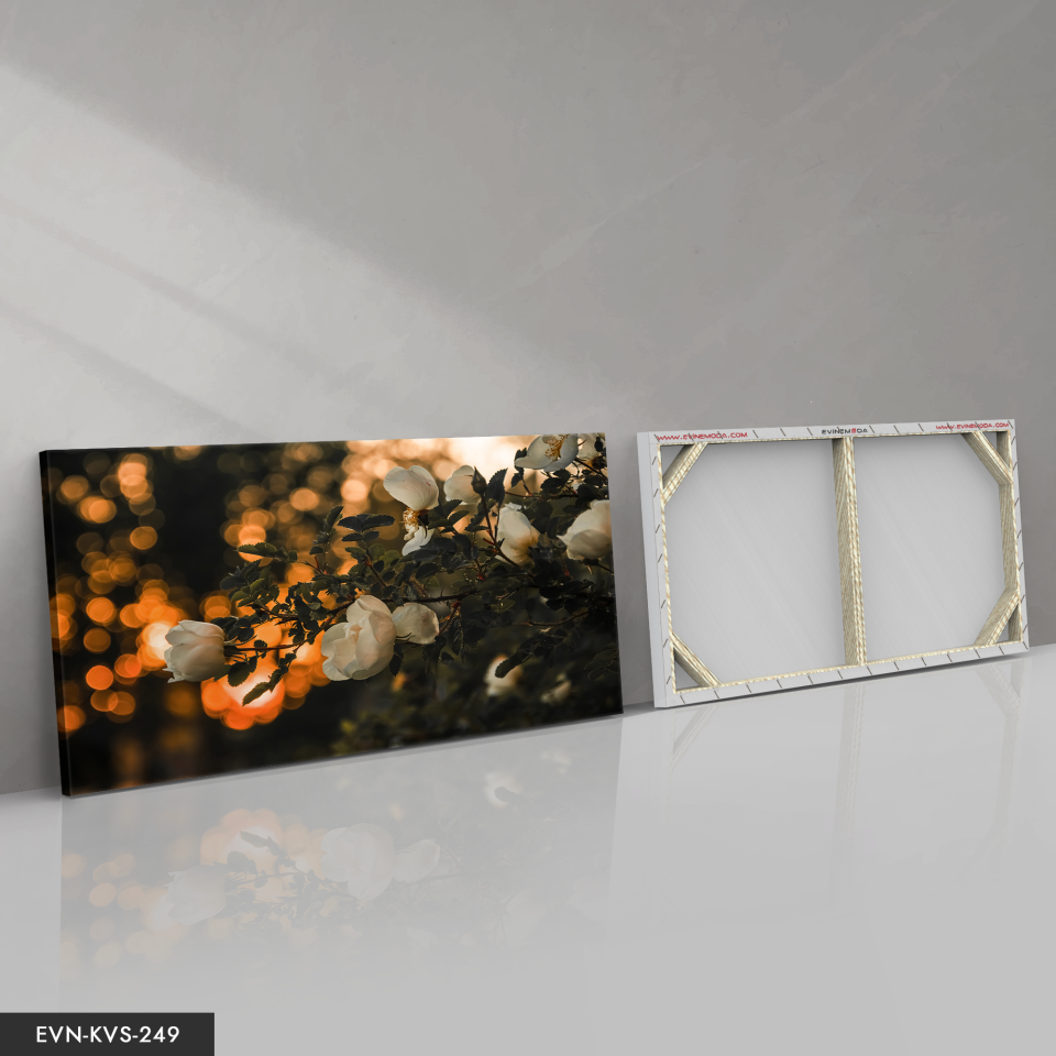 Çiçek Tek Parça Kanvas Canvas Tablo