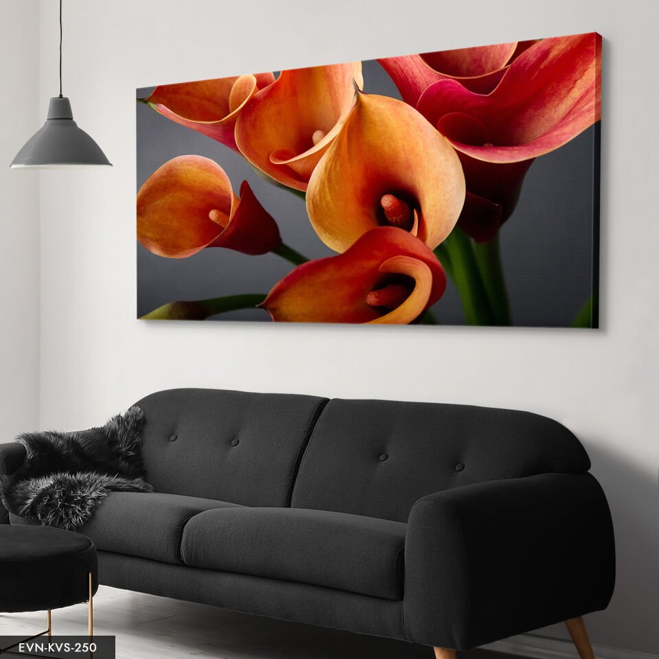 Gala Çiçeği Tek Parça Kanvas Canvas Tablo