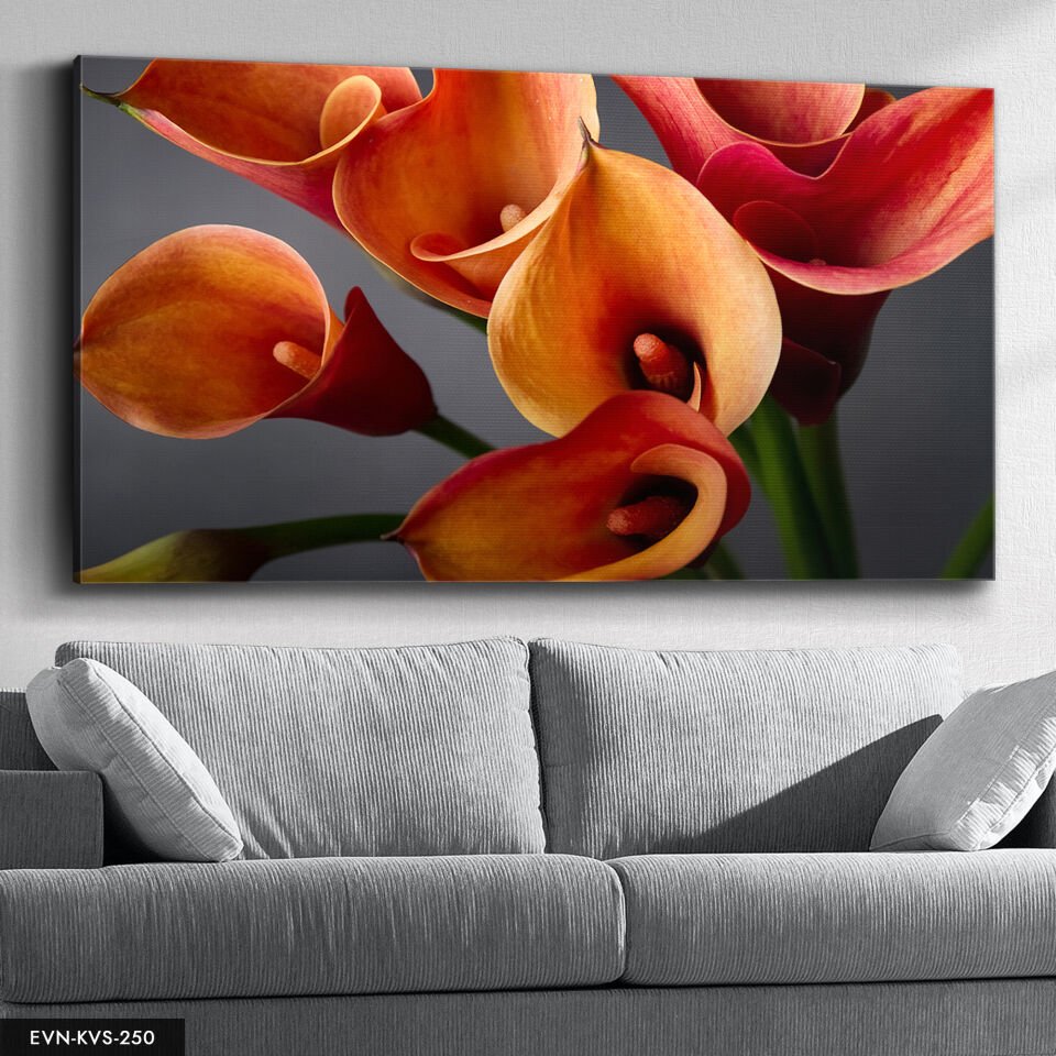 Gala Çiçeği Tek Parça Kanvas Canvas Tablo