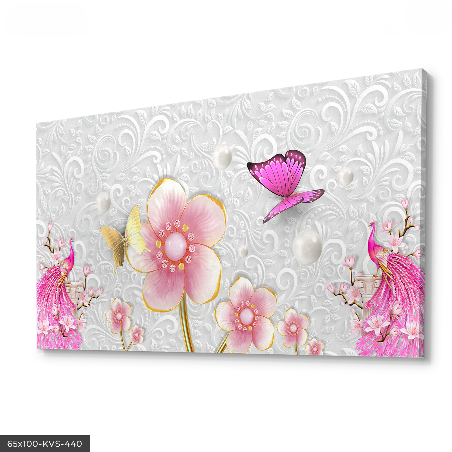 Soyut Çiçek Kanvas - Canvas Tablo