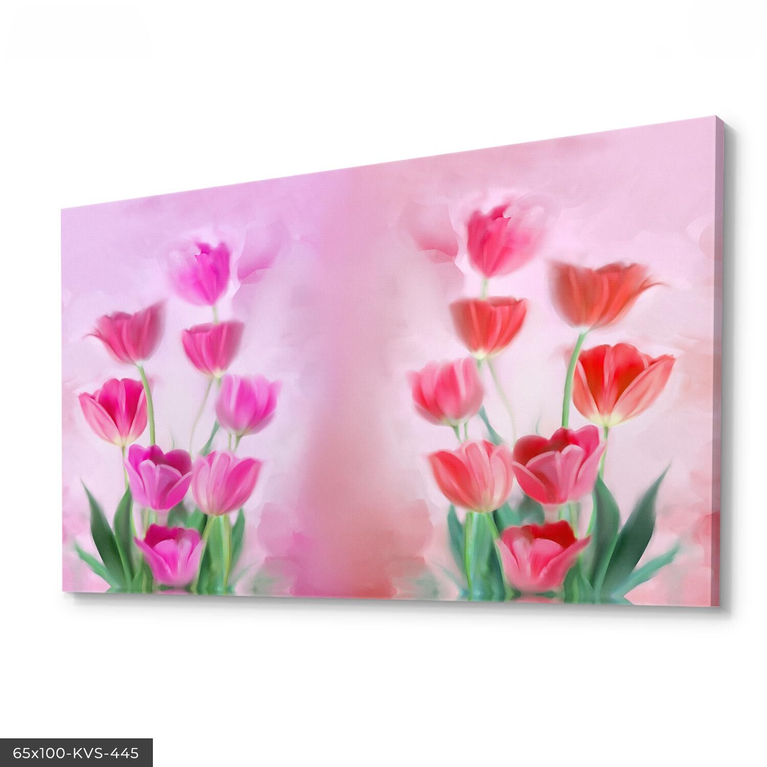 Çiçekler Kanvas - Canvas Tablo 40 x 30 CM - Çok Renkli