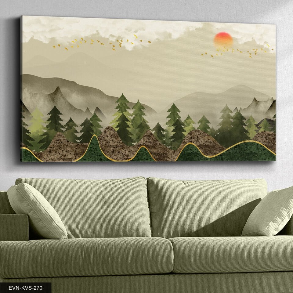 Soyut Doğa Tek Parça Kanvas Canvas Tablo