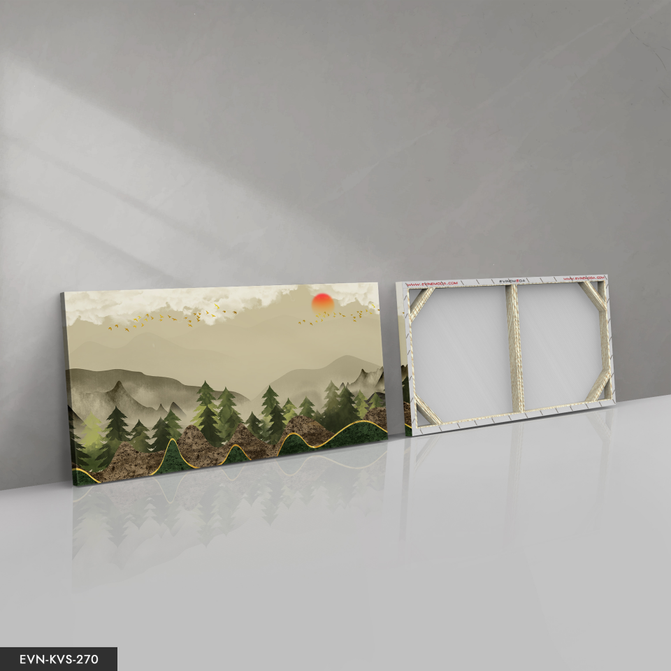 Soyut Doğa Tek Parça Kanvas Canvas Tablo