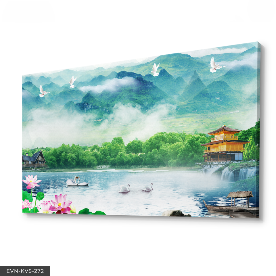 Doğanın Güzellikleri Tek Parça Kanvas Canvas Tablo 40 x 30 CM - Çok Renkli