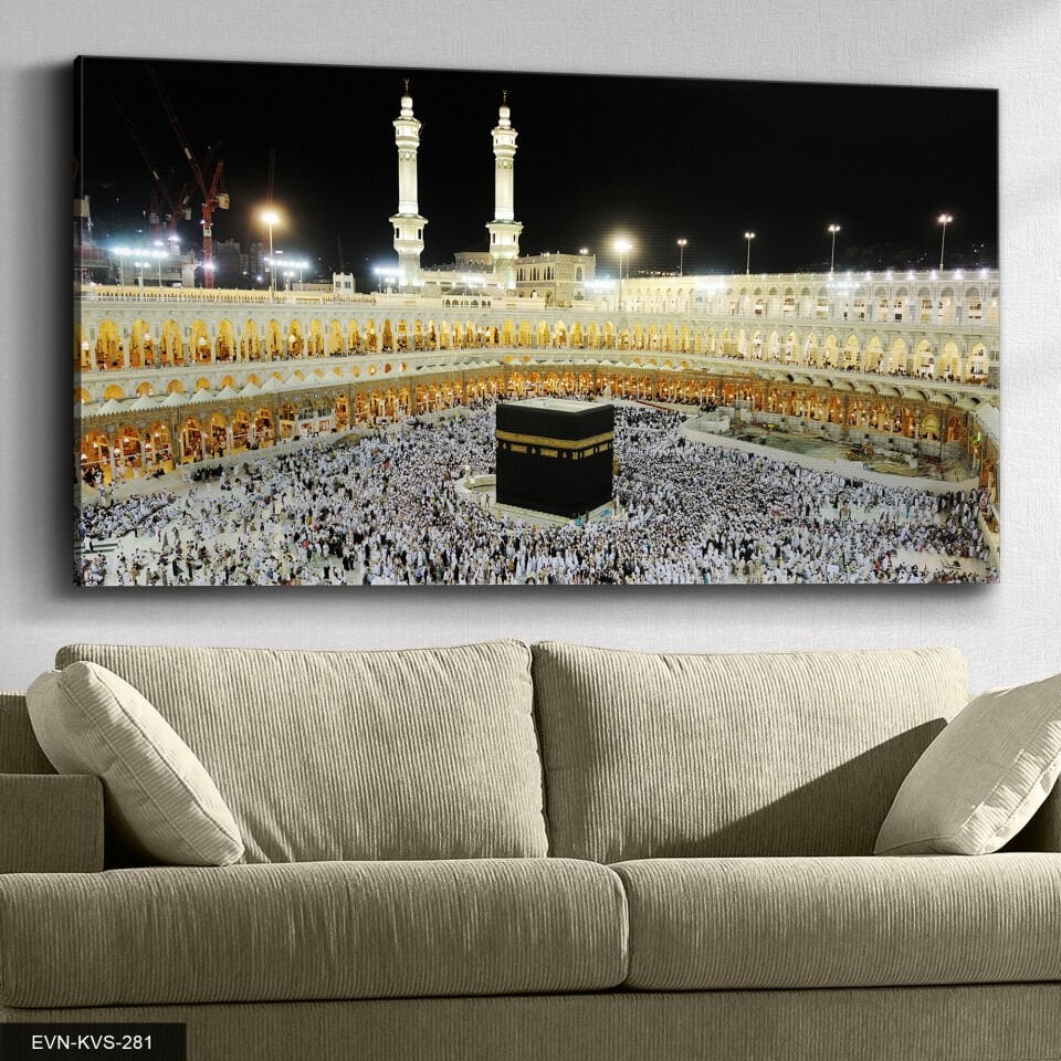 Kabe Tek Parça Kanvas Canvas Tablo 40 x 30 CM - Çok Renkli