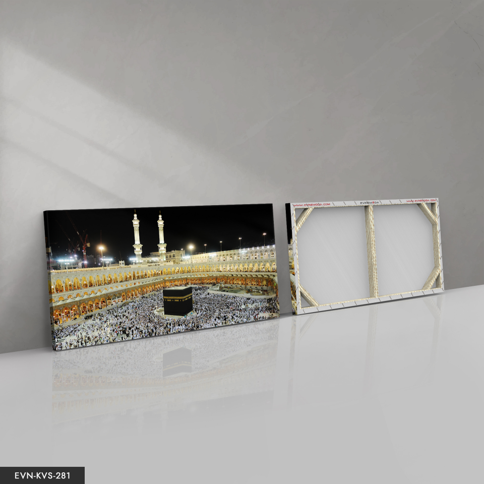 Kabe Tek Parça Kanvas Canvas Tablo 40 x 30 CM - Çok Renkli