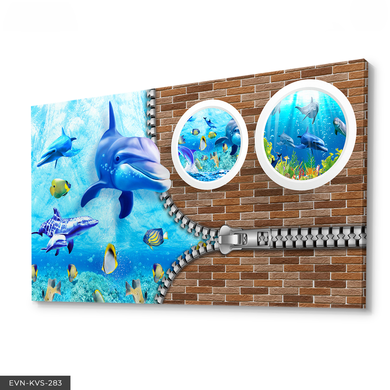 Balıklar Tek Parça Kanvas Canvas Tablo