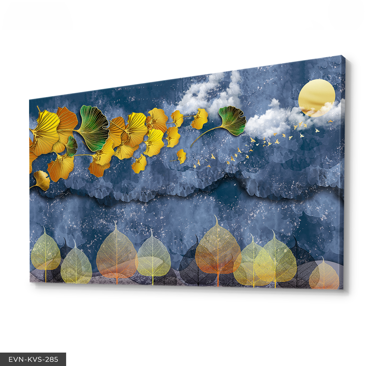 Çiçekler Tek Parça Kanvas Canvas Tablo 40 x 30 CM - Çok Renkli