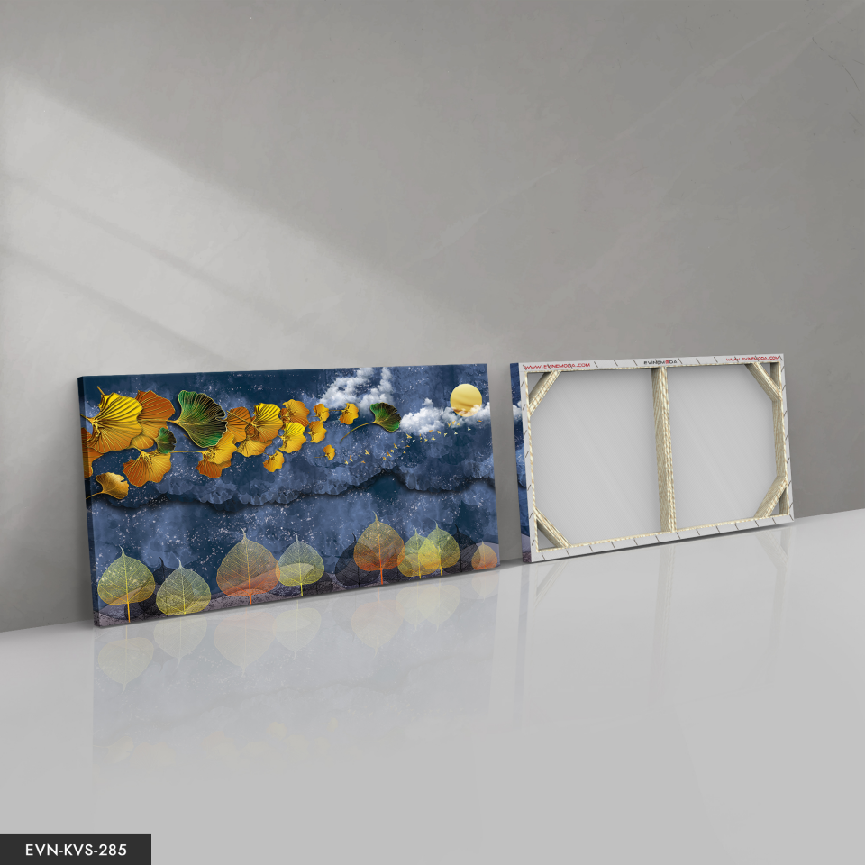 Çiçekler Tek Parça Kanvas Canvas Tablo 40 x 30 CM - Çok Renkli