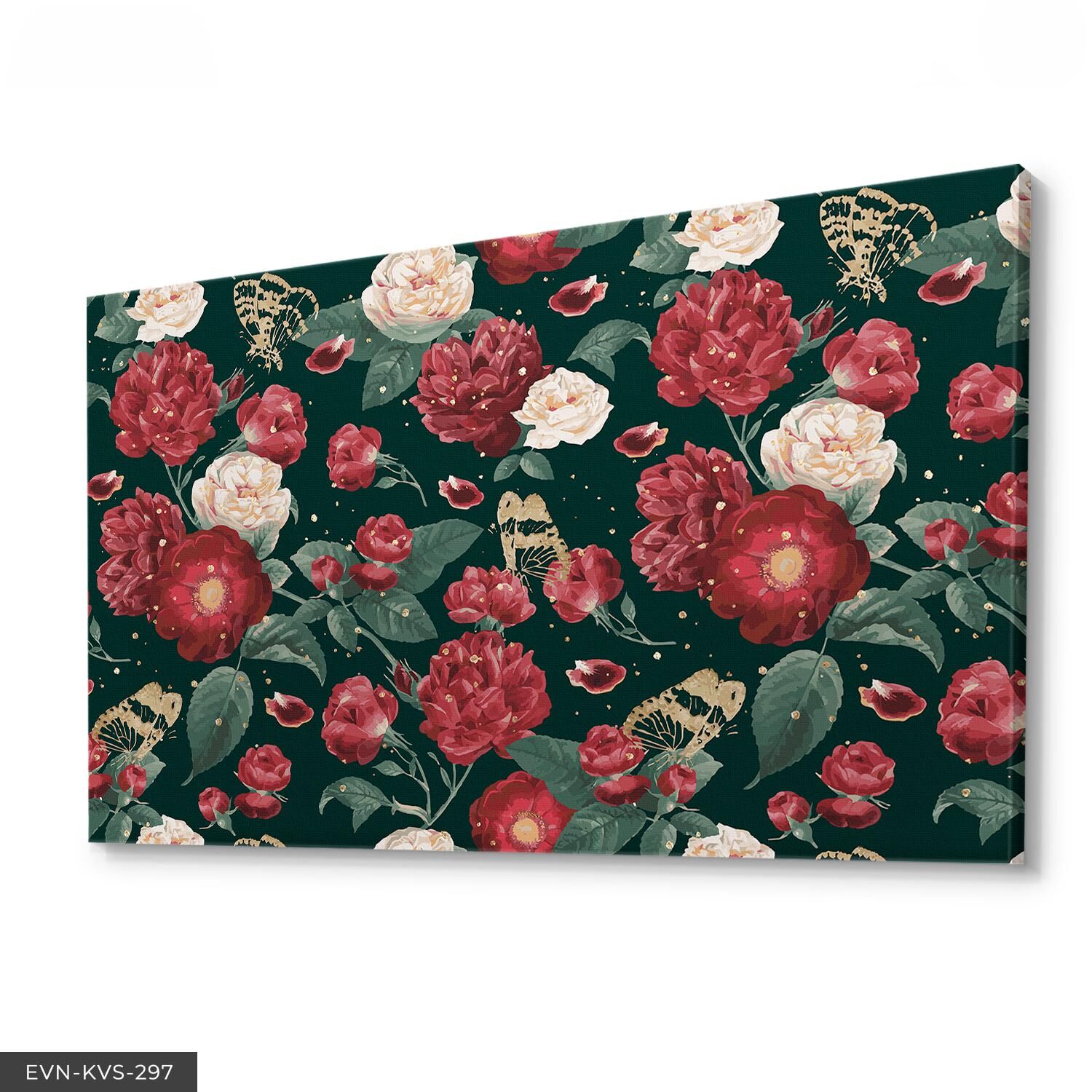 Renkli Çiçekler Tek Parça Kanvas - Canvas Tablo