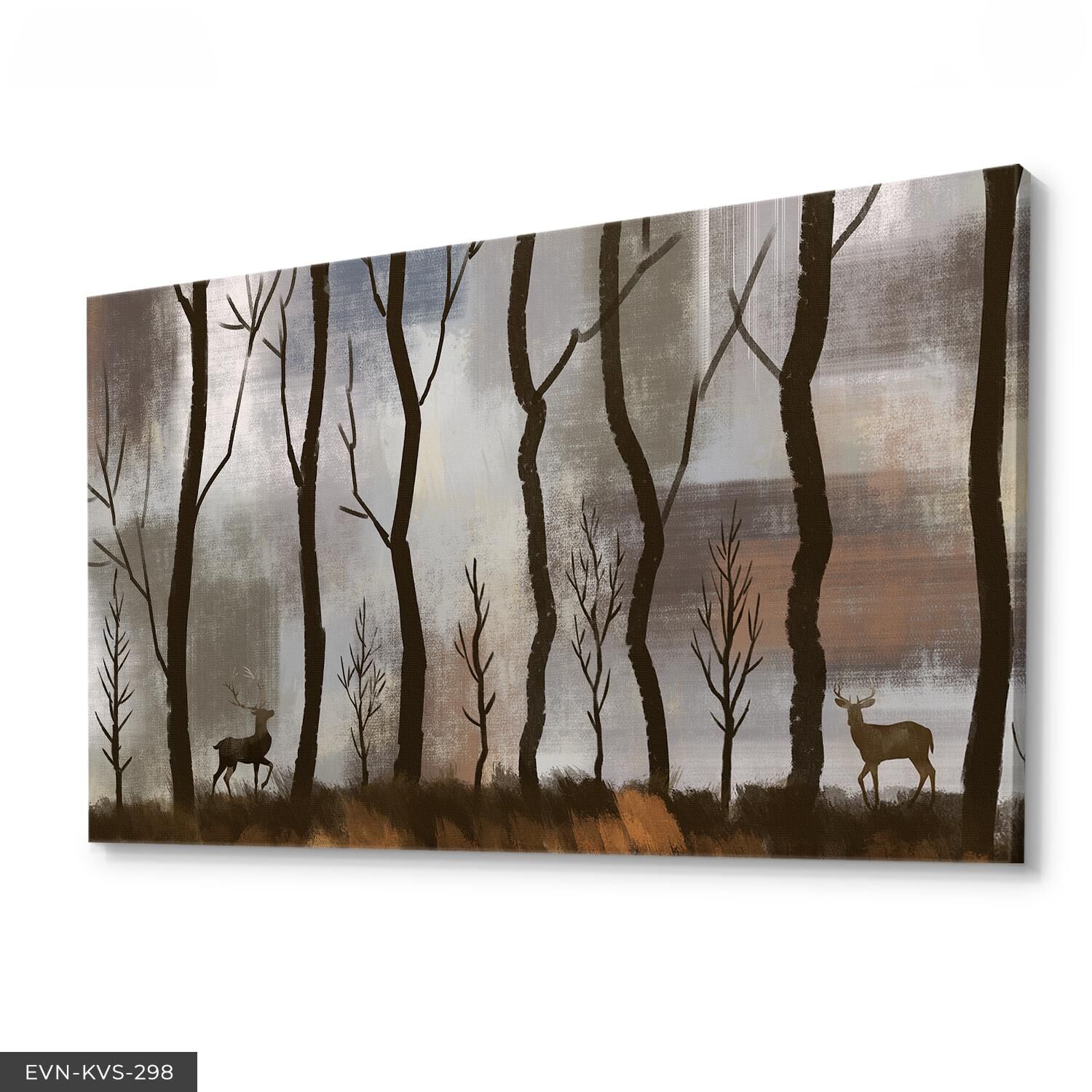 Doğa Geyik Tek Parça Kanvas - Canvas Tablo