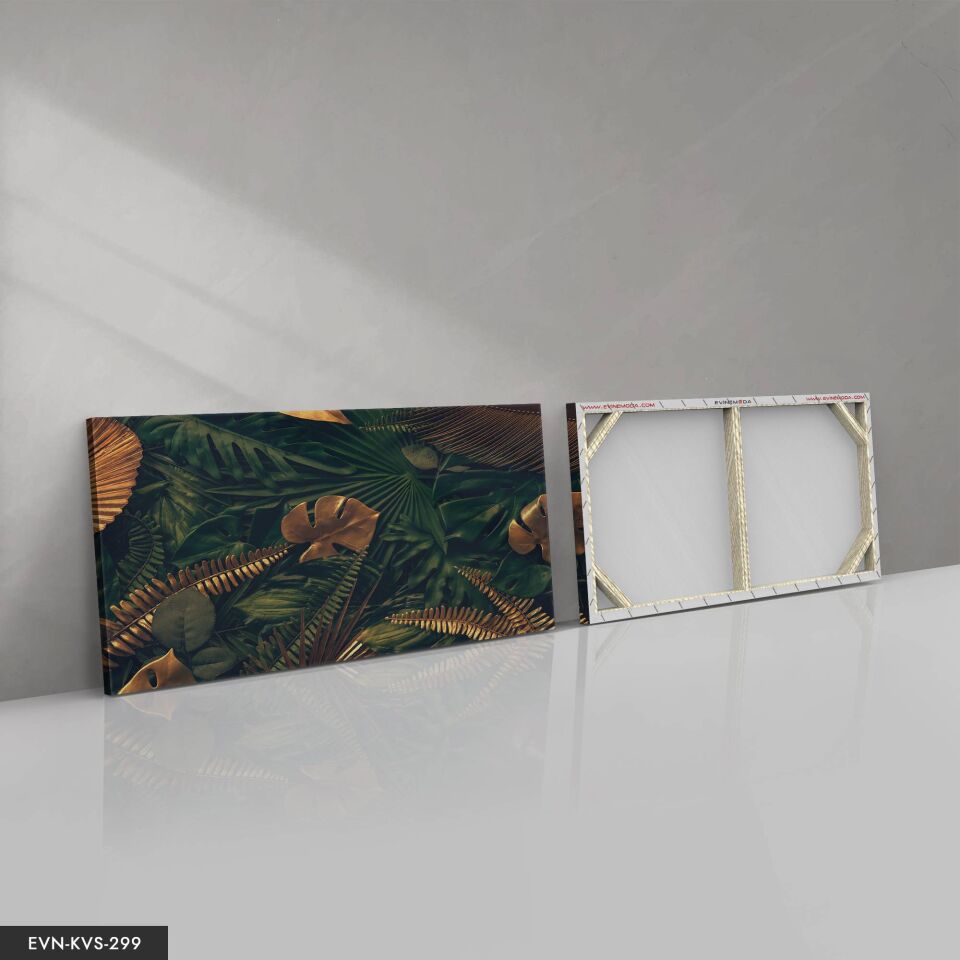 Doğa Yaprak Tek Parça Kanvas - Canvas Tablo