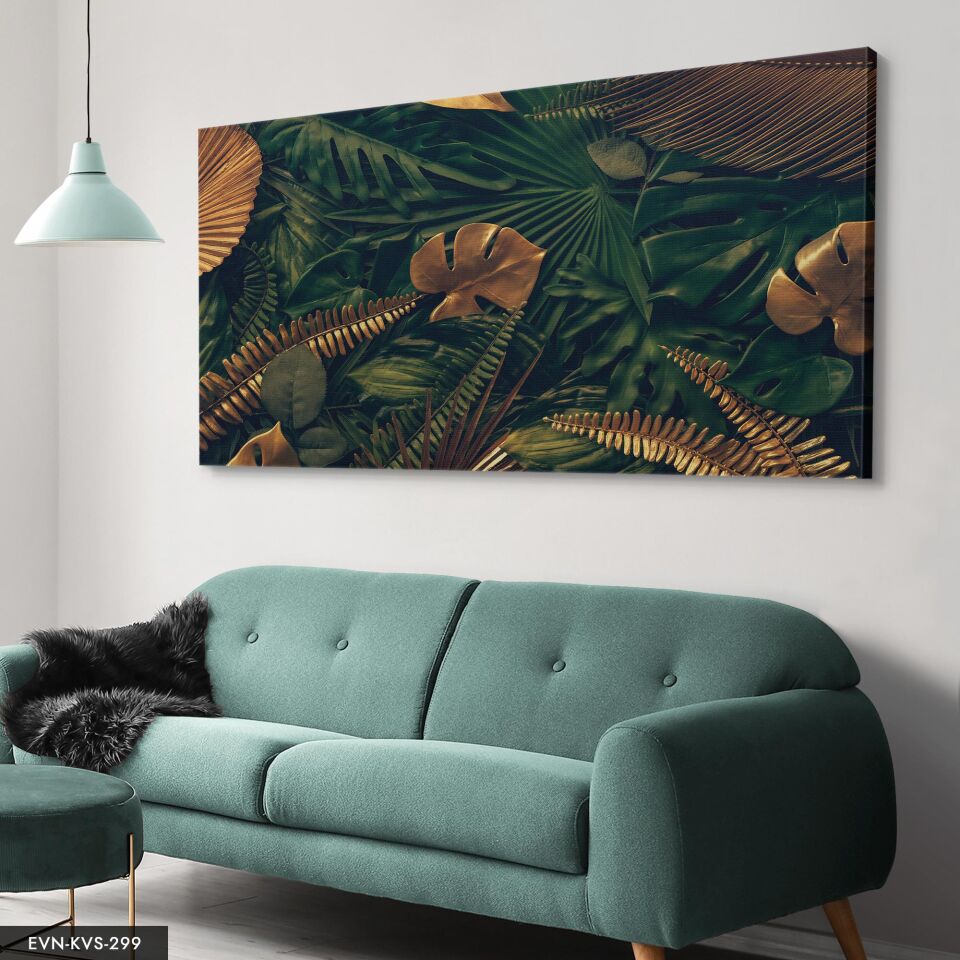 Doğa Yaprak Tek Parça Kanvas - Canvas Tablo