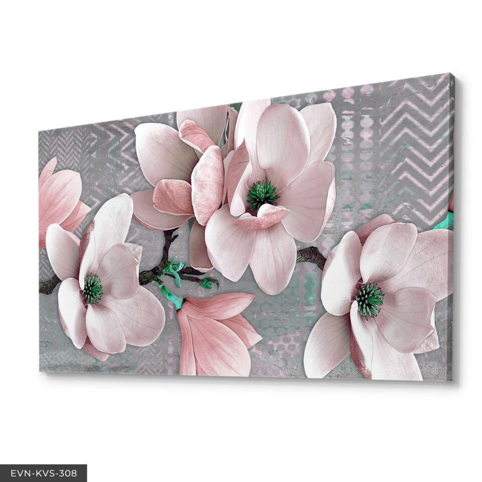 Çiçekler Tek Parça Kanvas - Canvas Tablo