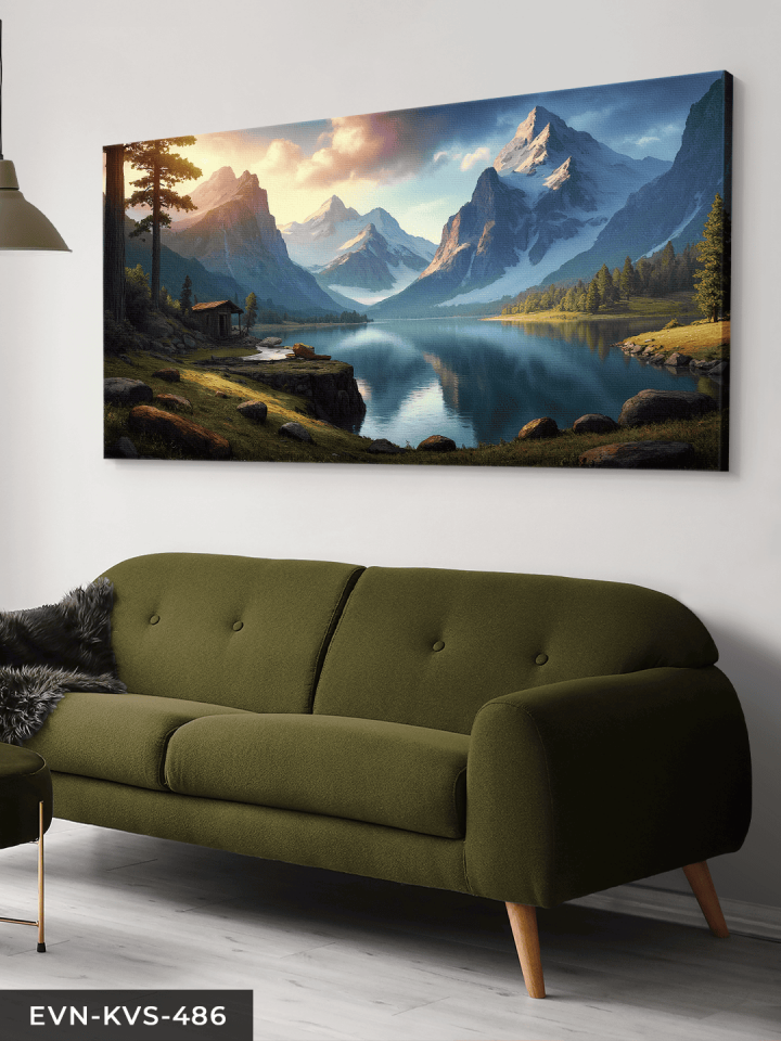 Doğa Manzarası Tek Parça Kanvas - Canvas Tablo 65 x 45 CM - Çok Renkli
