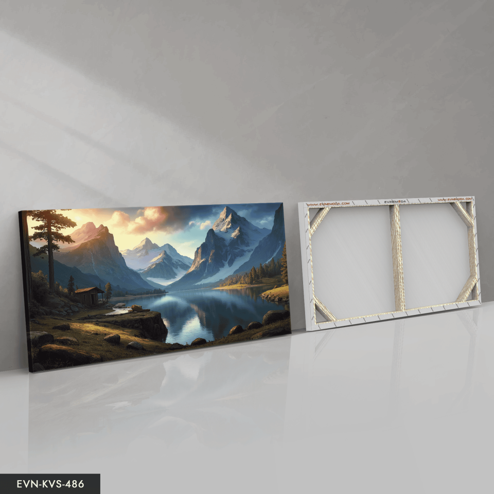 Doğa Manzarası Tek Parça Kanvas - Canvas Tablo 65 x 45 CM - Çok Renkli