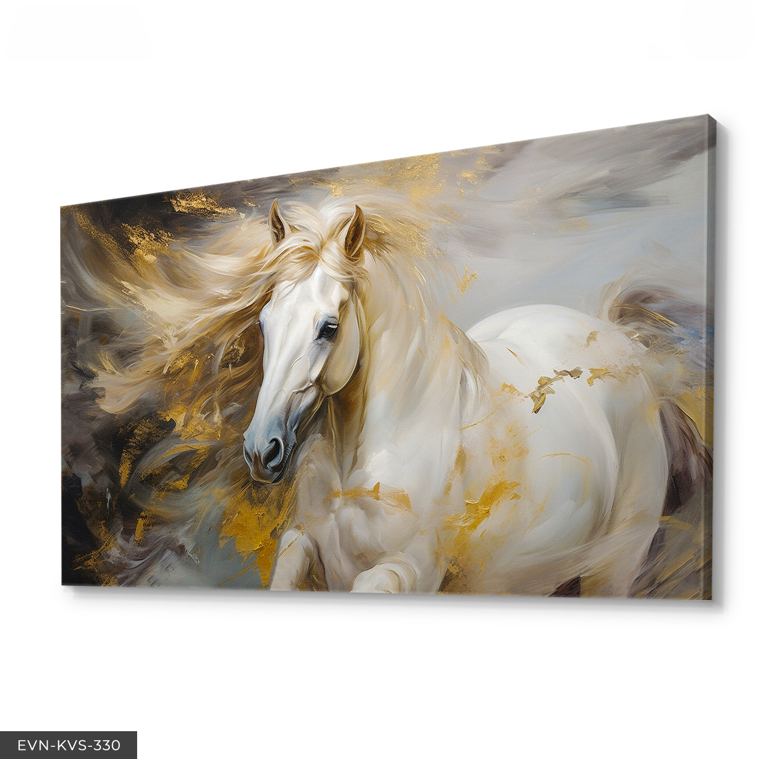 Asil At Tek Parça Kanvas - Canvas Tablo 140 x 90 CM - Çok Renkli