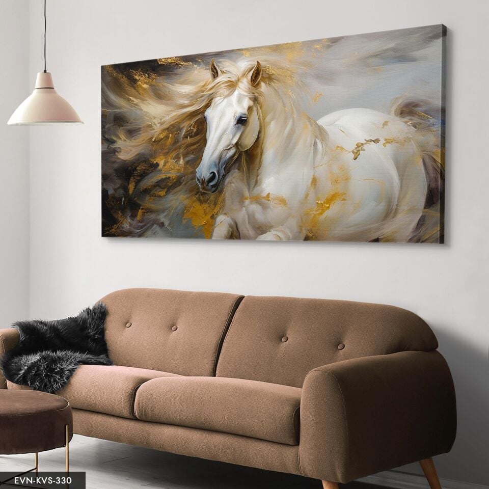 Asil At Tek Parça Kanvas - Canvas Tablo