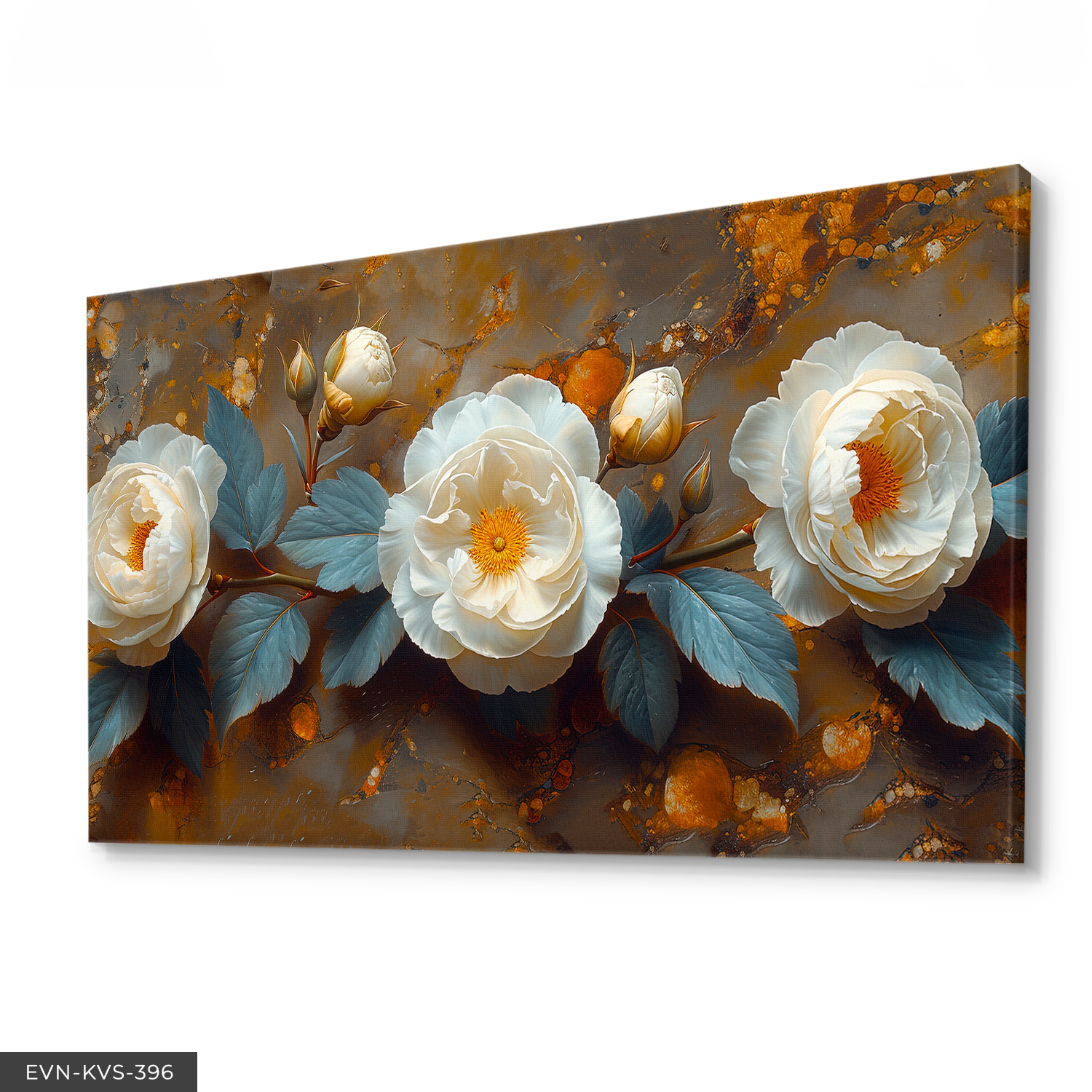 Çiçekler Tek Parça Kanvas - Canvas Tablo 140 x 90 CM - Çok Renkli