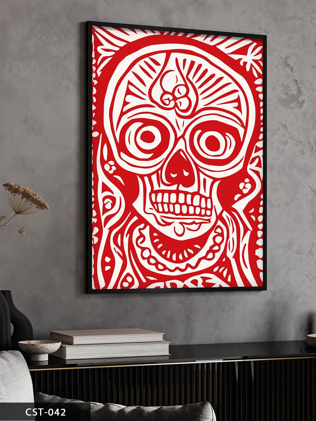 Kuru Kafa Tek Parça Ahşap Çerçeveli Tablo Siyah - 20 x 30 CM