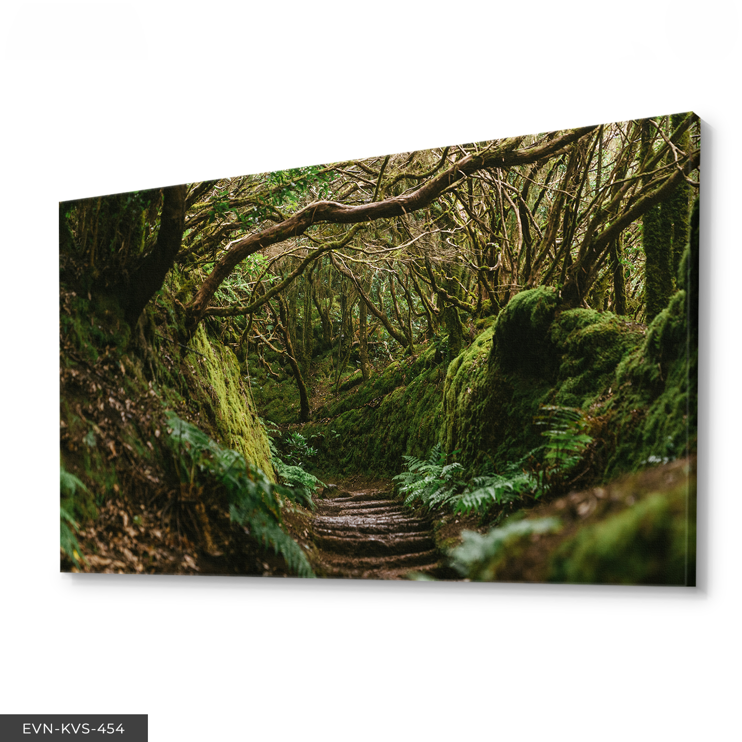 Orman Yolu Tek Parça Kanvas - Canvas Tablo 140 x 90 CM - Çok Renkli