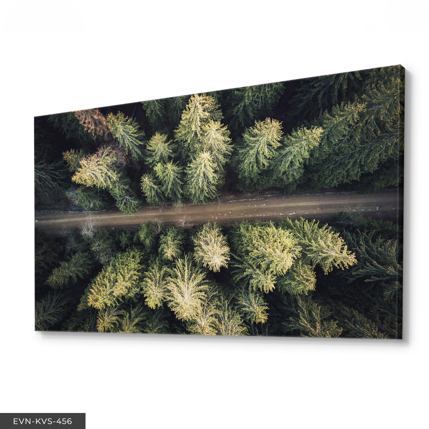 Orman Yolu Tek Parça Kanvas - Canvas Tablo 140 x 90 CM - Çok Renkli