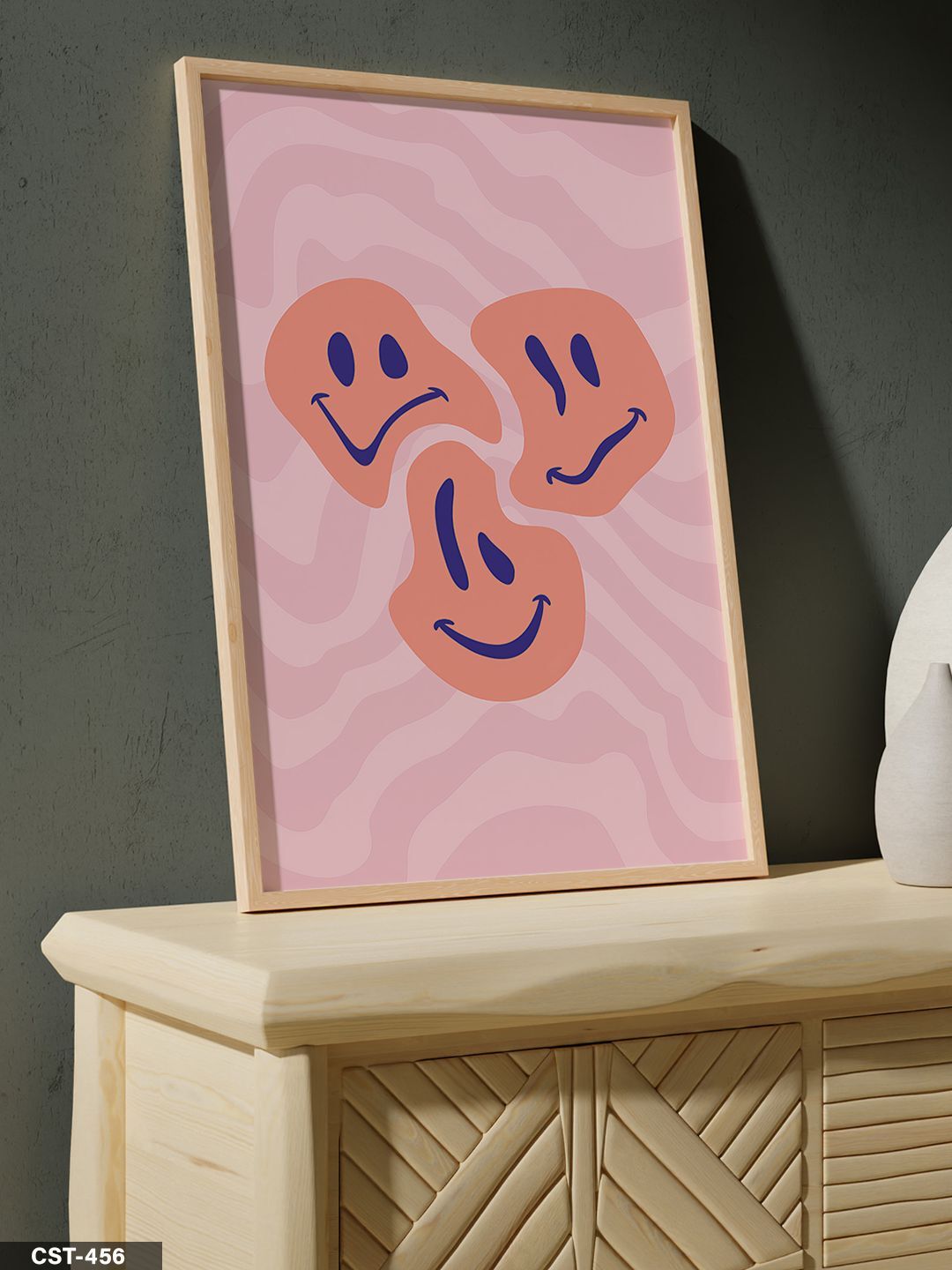 Gülenyüz Tek Parça Ahşap Çerçeveli Tablo Naturel - 20 x 30 CM