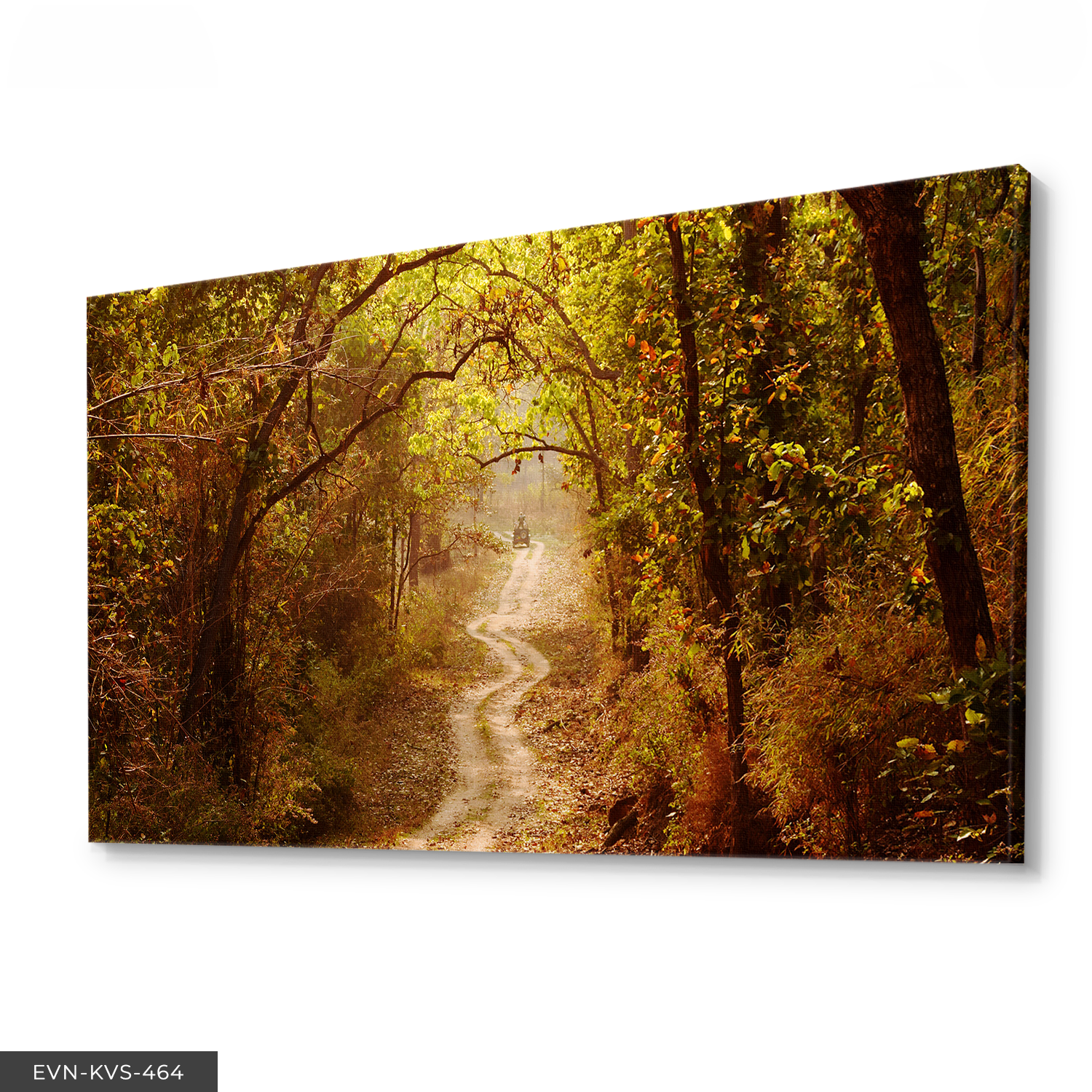 Orman Yolu Tek Parça Kanvas - Canvas Tablo 140 x 90 CM - Çok Renkli