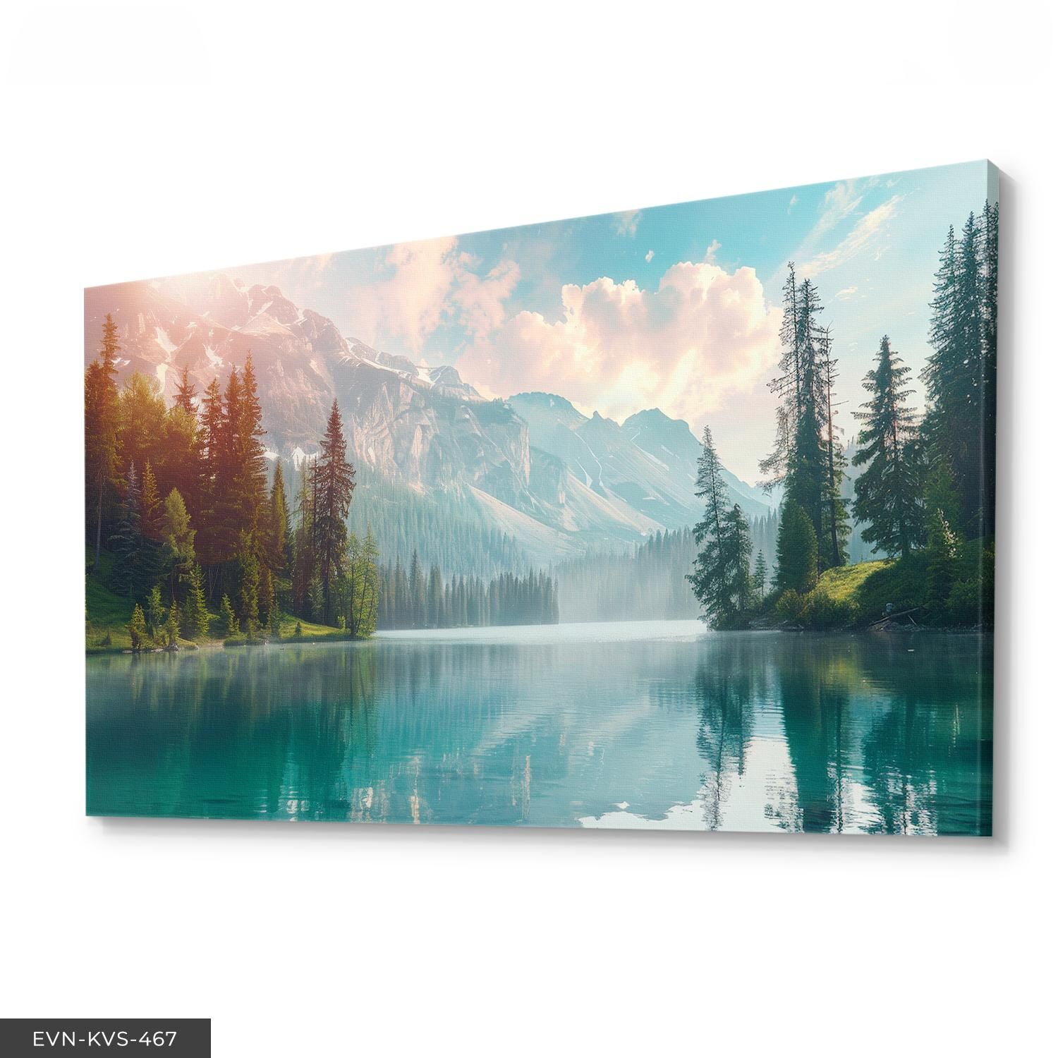 Doğa Manzarası Tek Parça Kanvas - Canvas Tablo 40 x 30 CM - Çok Renkli