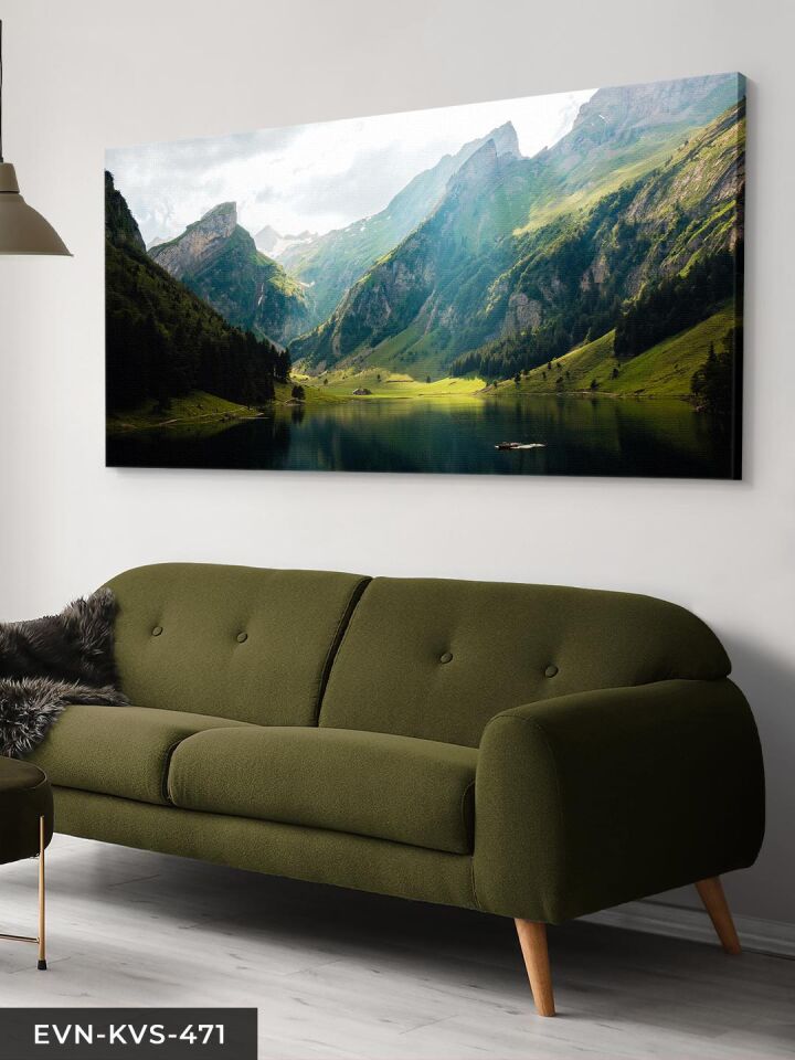 Doğa Manzarası Tek Parça Kanvas - Canvas Tablo 40 x 30 CM - Çok Renkli