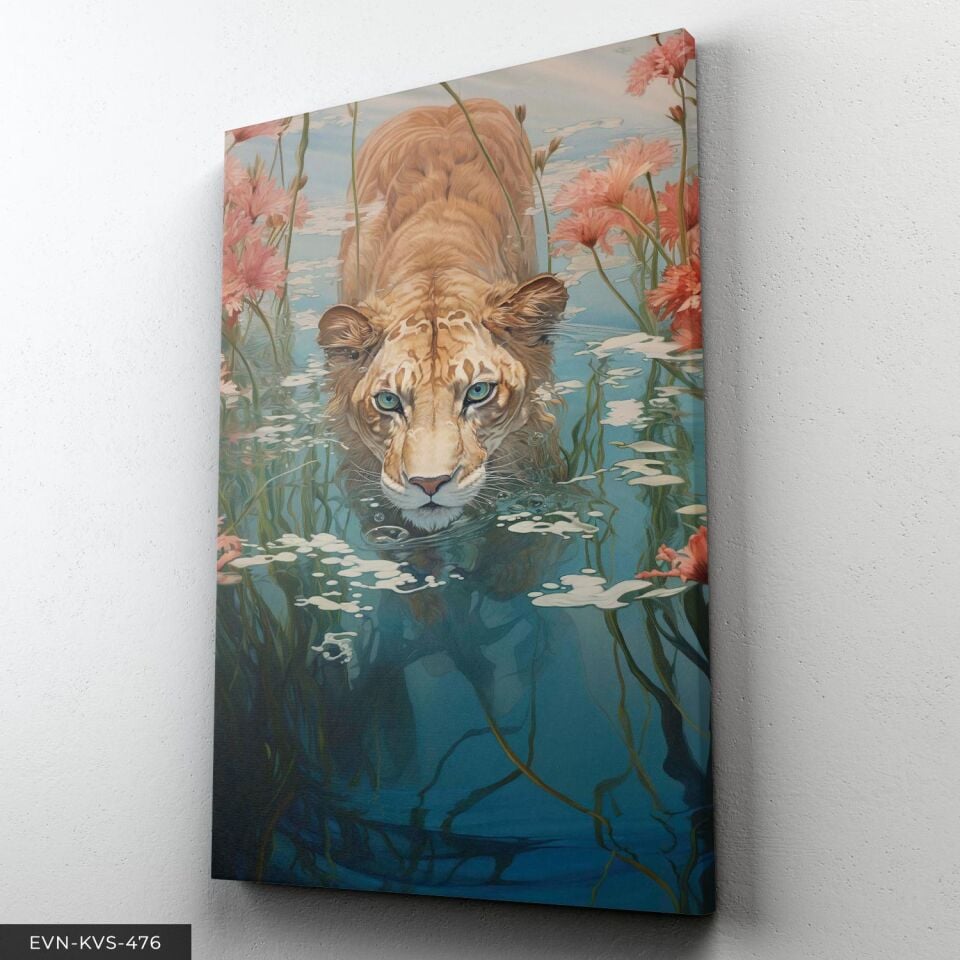 Kaplan Tek Parça Kanvas - Canvas Tablo