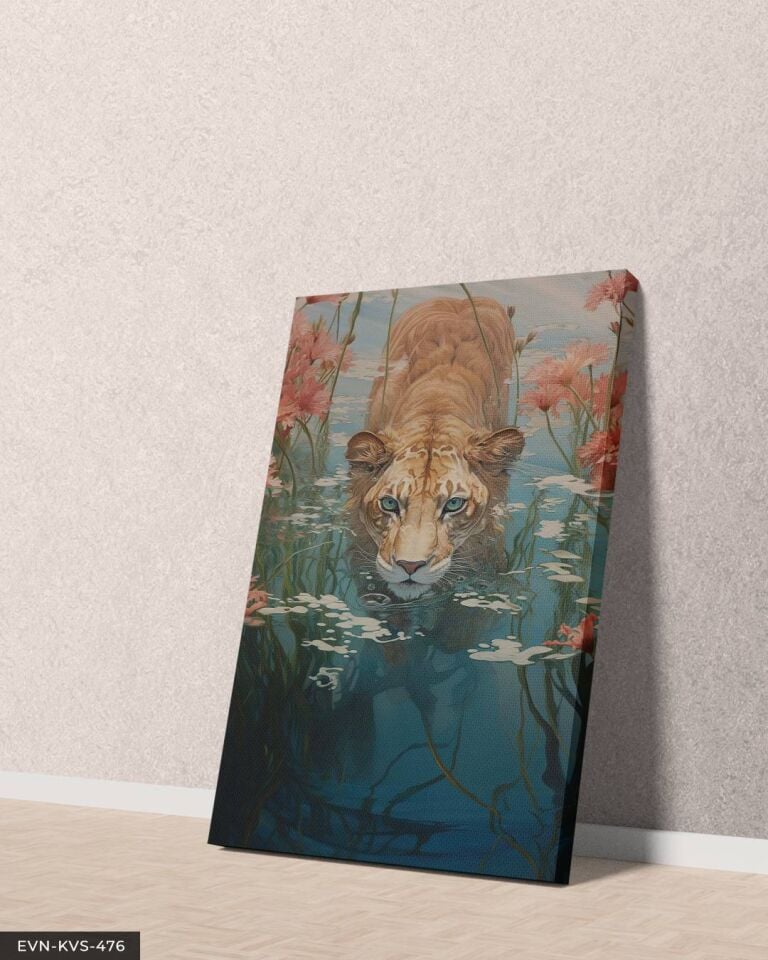 Kaplan Tek Parça Kanvas - Canvas Tablo