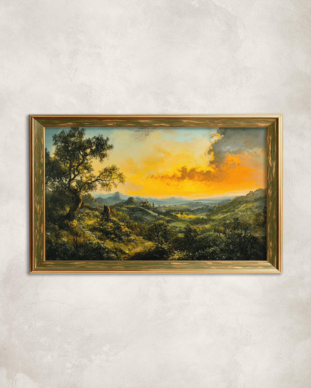 Orman Premium Çerçeveli Tek Parça Tablo 65X110 cm PRM