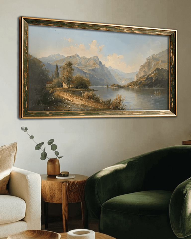 Doğa Manzarası Premium Çerçeveli Tek Parça Tablo 65X110 cm PRM