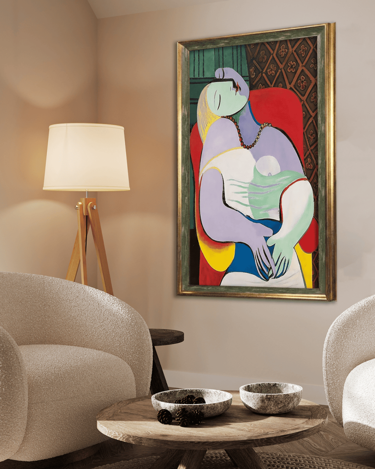 Picasso Rüya Premium Çerçeveli Tek Parça Tablo 65X110 cm PRM