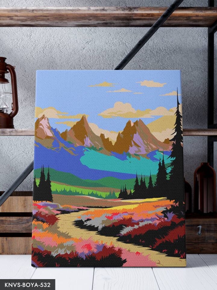 Doğa Manzarası 30x40 CM Sayılarla Boyama Seti