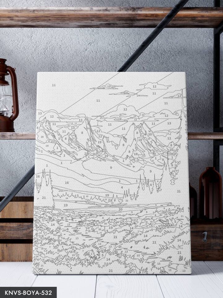 Doğa Manzarası 30x40 CM Sayılarla Boyama Seti