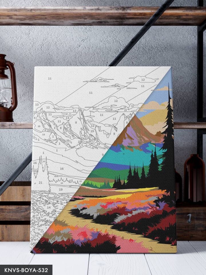 Doğa Manzarası 30x40 CM Sayılarla Boyama Seti