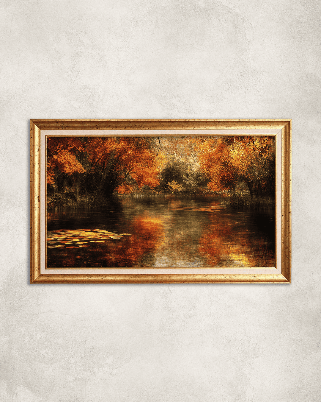 Bataklık Premium Çerçeveli Tek Parça Tablo 65X110 cm PRM