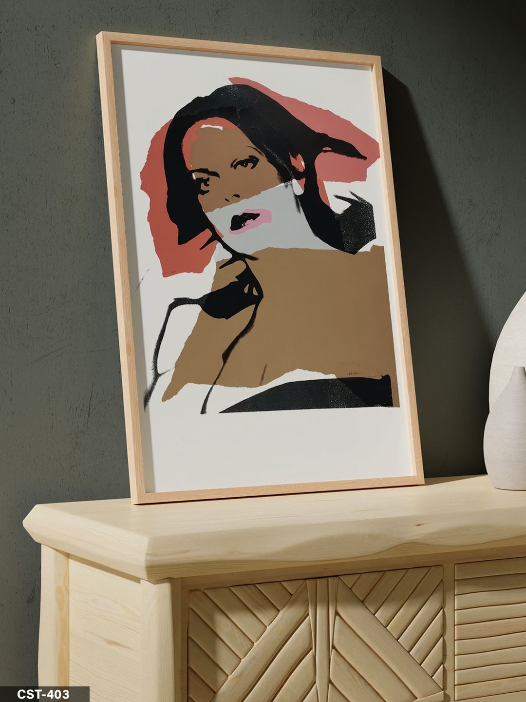 Michael Jackson Tek Parça Ahşap Çerçeveli Tablo Naturel - 40 x 60 CM