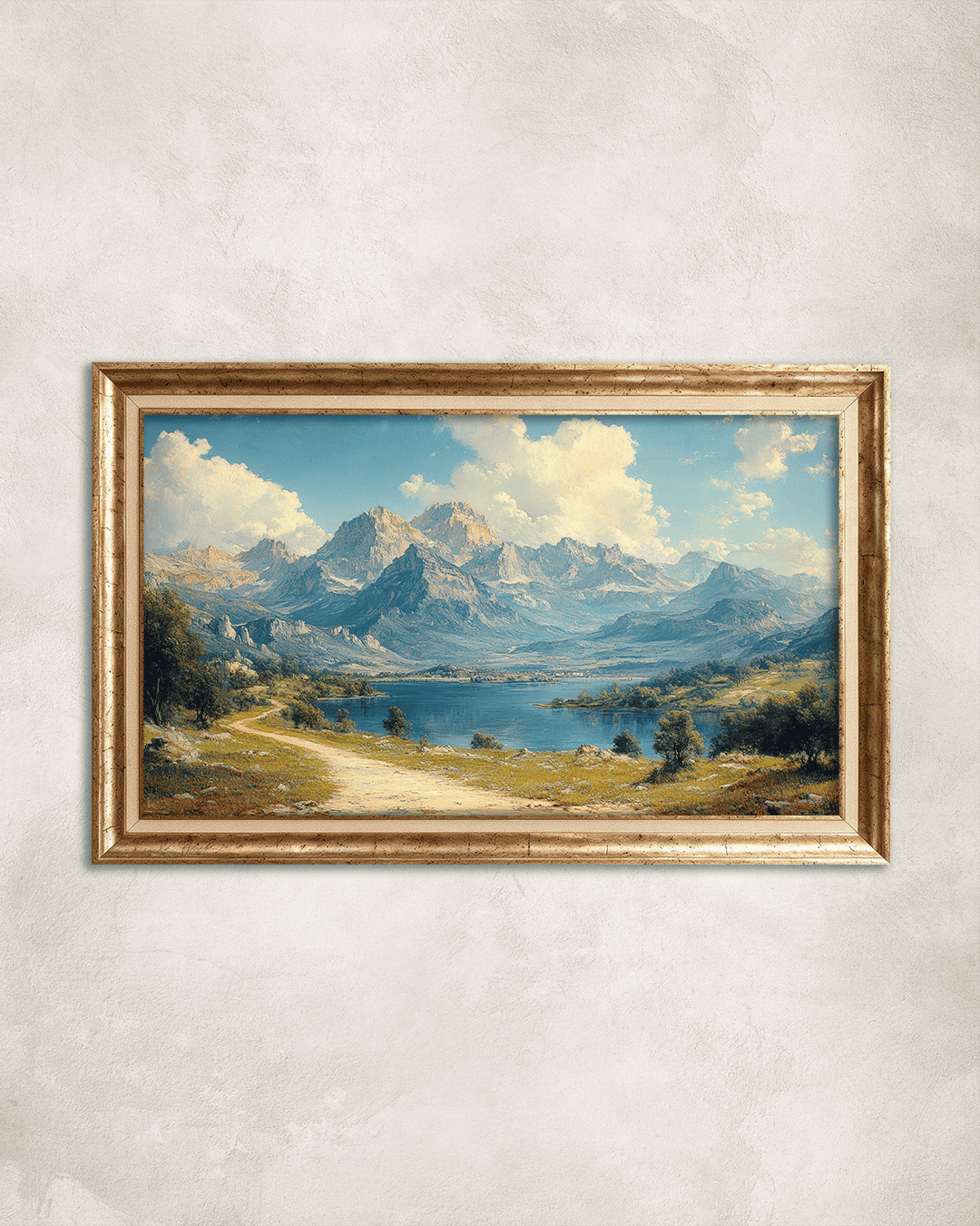Doğa Manzarası Premium Çerçeveli Tek Parça Tablo 65X110 cm PRM