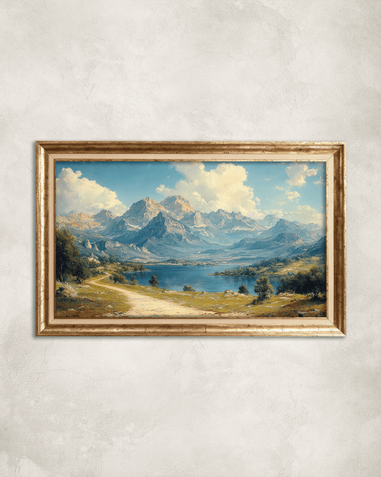 Doğa Manzarası Premium Çerçeveli Tek Parça Tablo 65X110 cm PRM