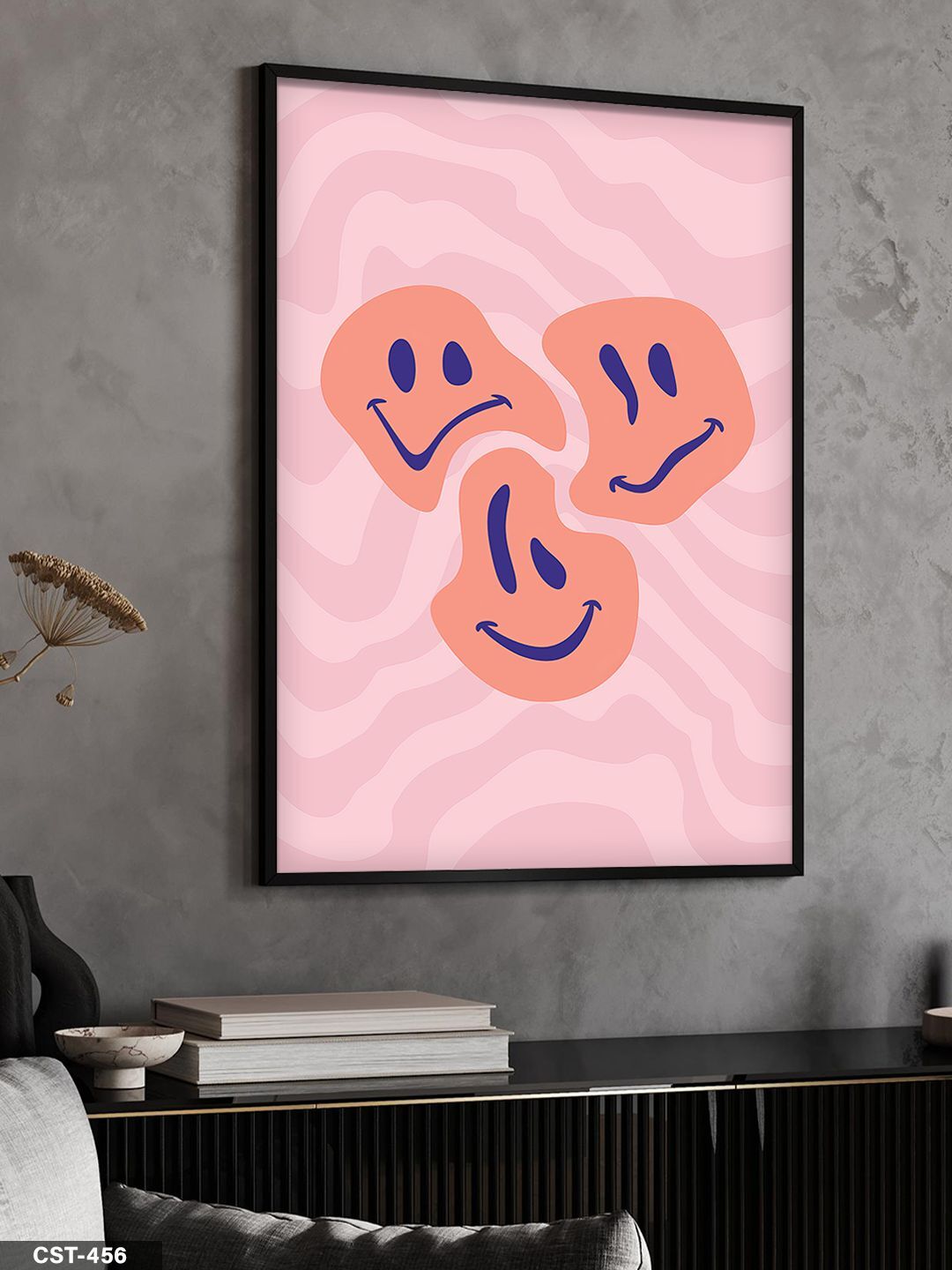 Gülenyüz Tek Parça Ahşap Çerçeveli Tablo Siyah - 50 x 70 CM