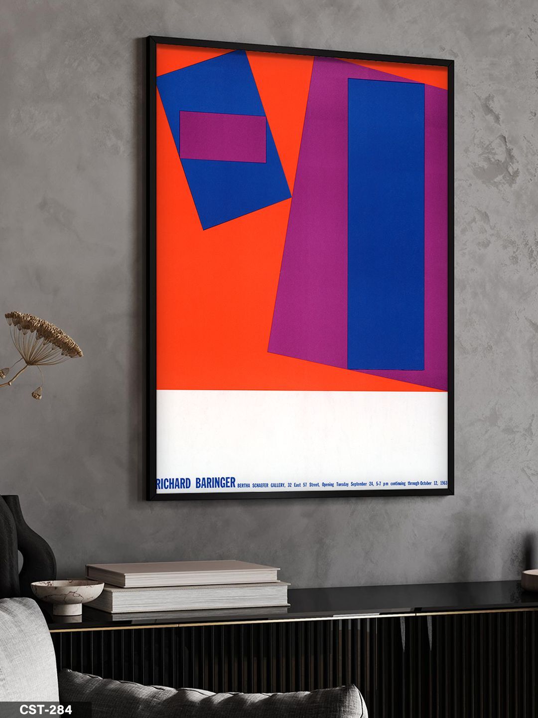 Richard Barınger Bertha Schaefer Gallery Tek Parça Ahşap Çerçeveli Tablo Siyah - 20 x 30 CM