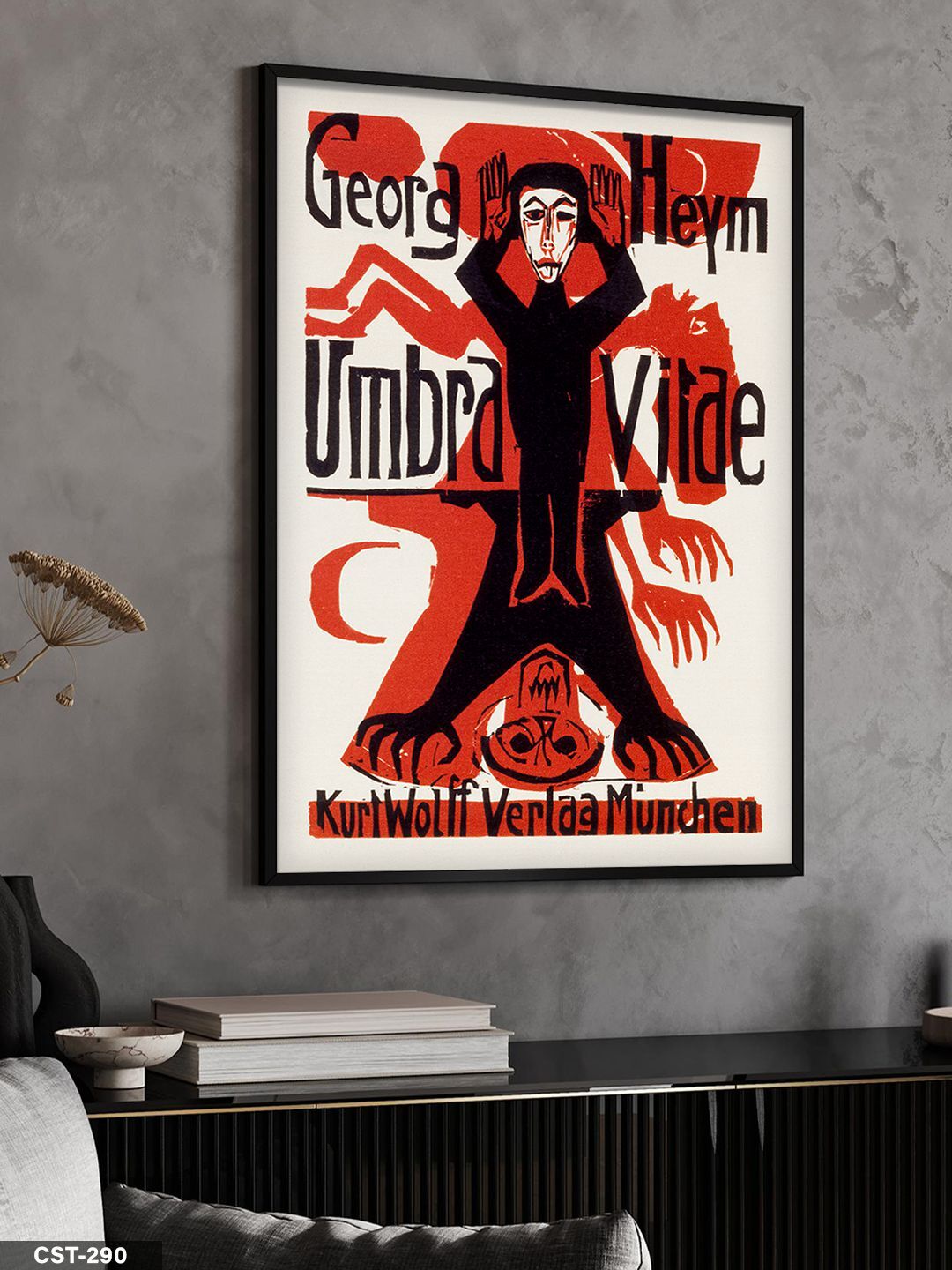 Hayatın Gölgeleri Tek Parça Ahşap Çerçeveli Tablo Siyah - 20 x 30 CM